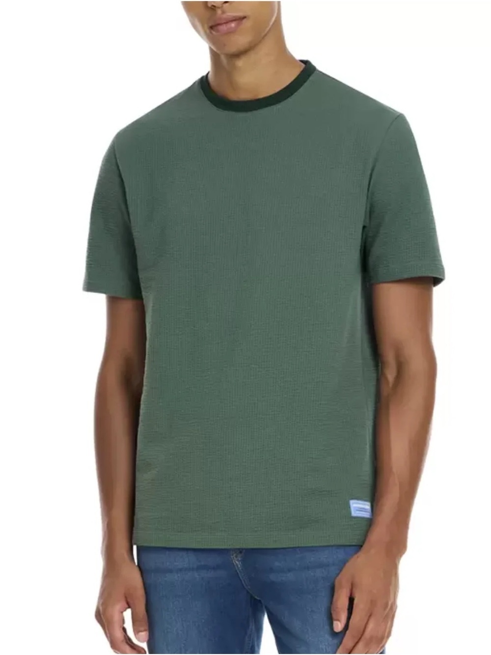 Scotch & Soda Amsterdam Olive Green Short Sleeve Crewneck Tee